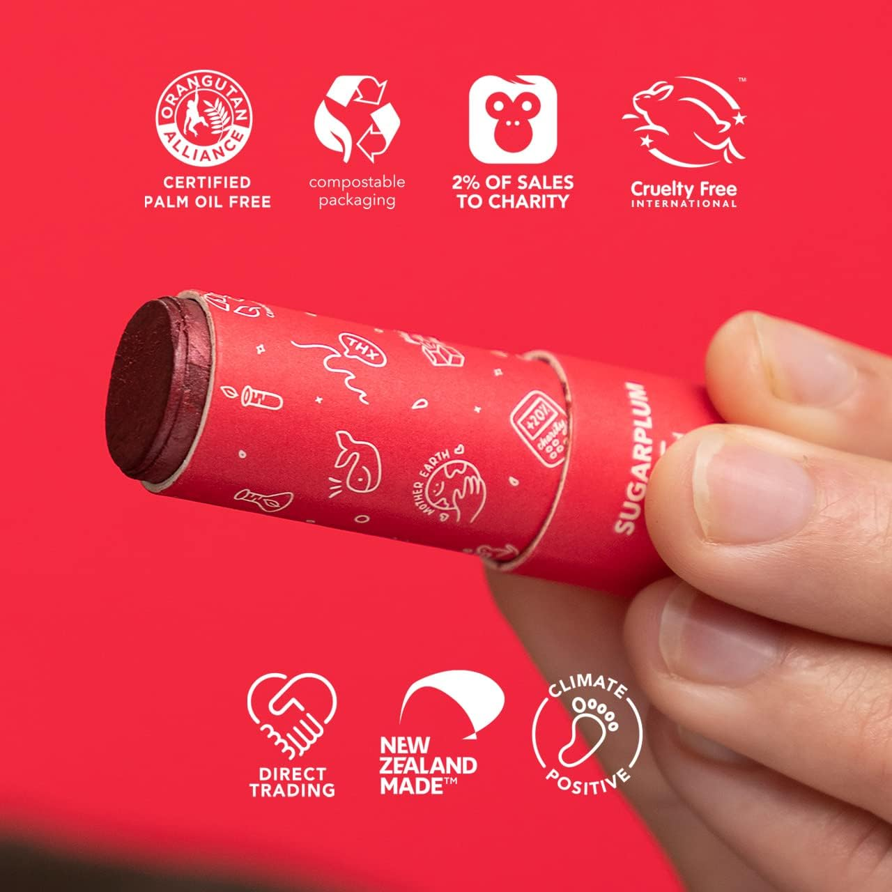 Tinted Lip Balm (Sugarplum) - 9G image number 3