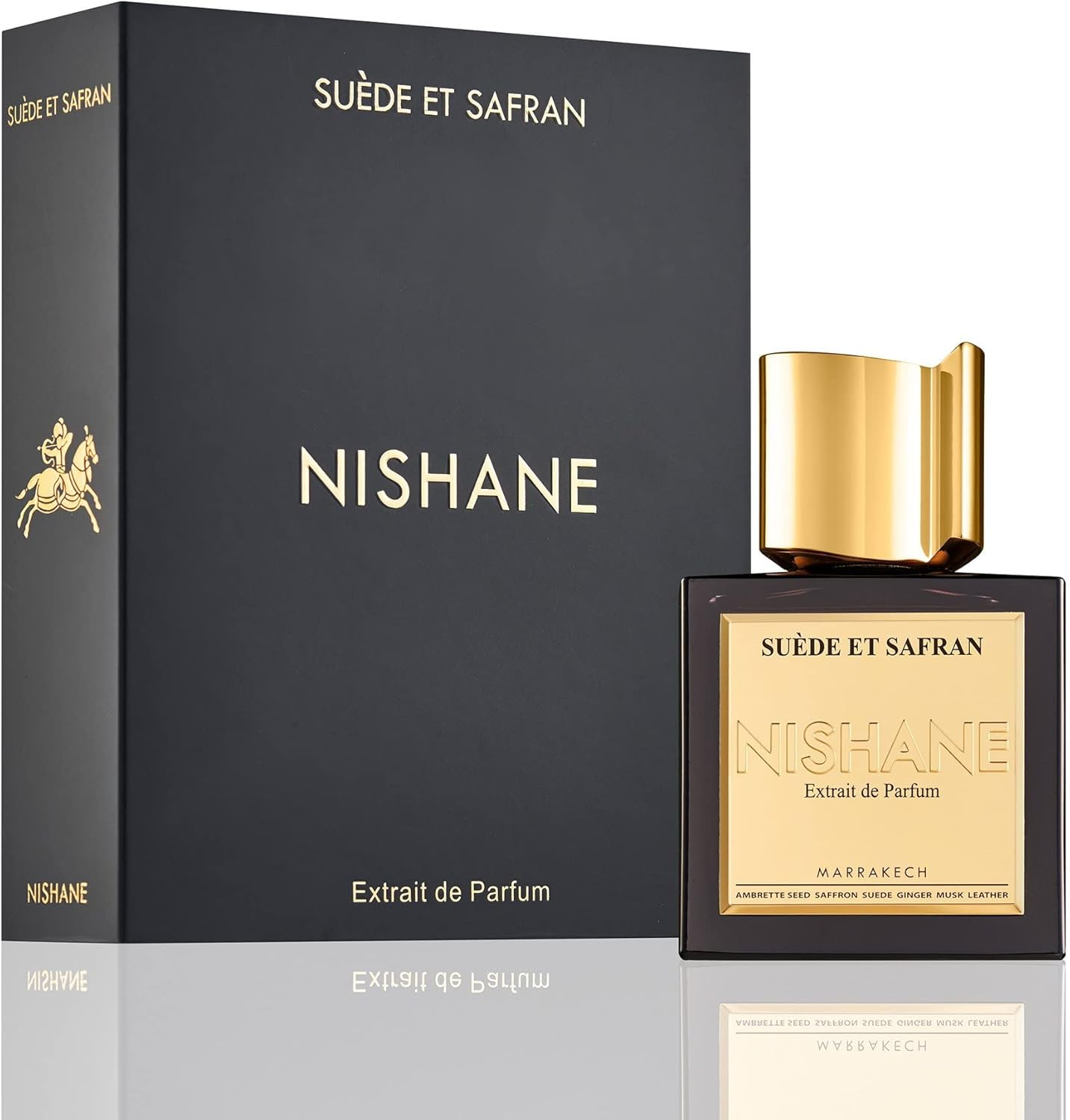 Nishane Suede Et Safran Eau De Parfum Spray for Unisex 50 Ml