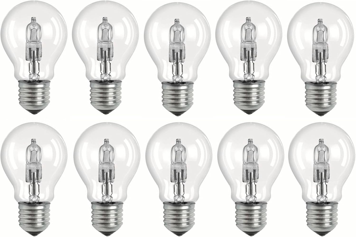 10 X 42W Clear GLS Halogen Light Globes Bulbs Lamps Edison Screw E27 42W=60W image number 2