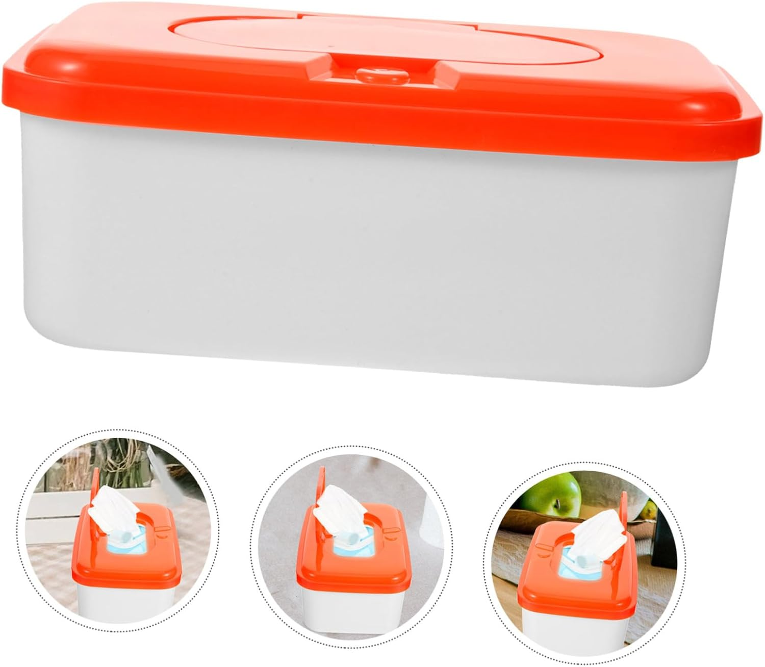 2Pcs Baby Wipes Dispenser Container High Stand Wipe Holder Pp Plastic Portable Suitable for Travel and Nursery Use Random Color image number 1