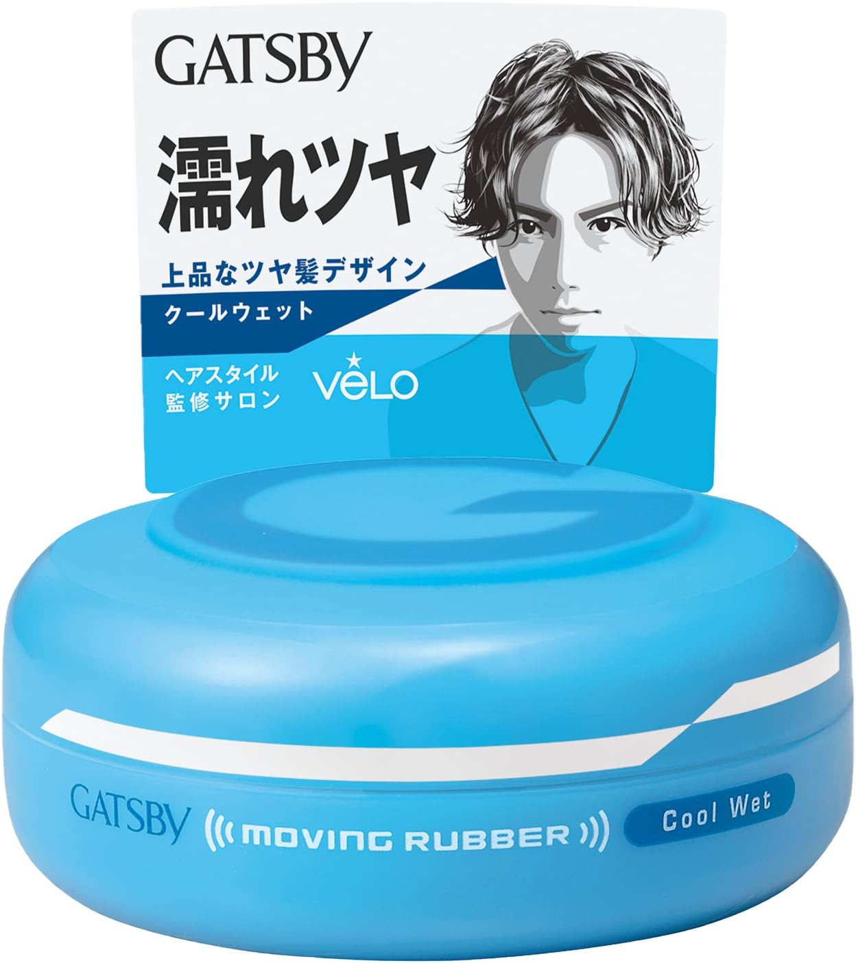 [ Gatsby ] Moving Rubber Hair Wax - 80G / Cool Wet. image number 1