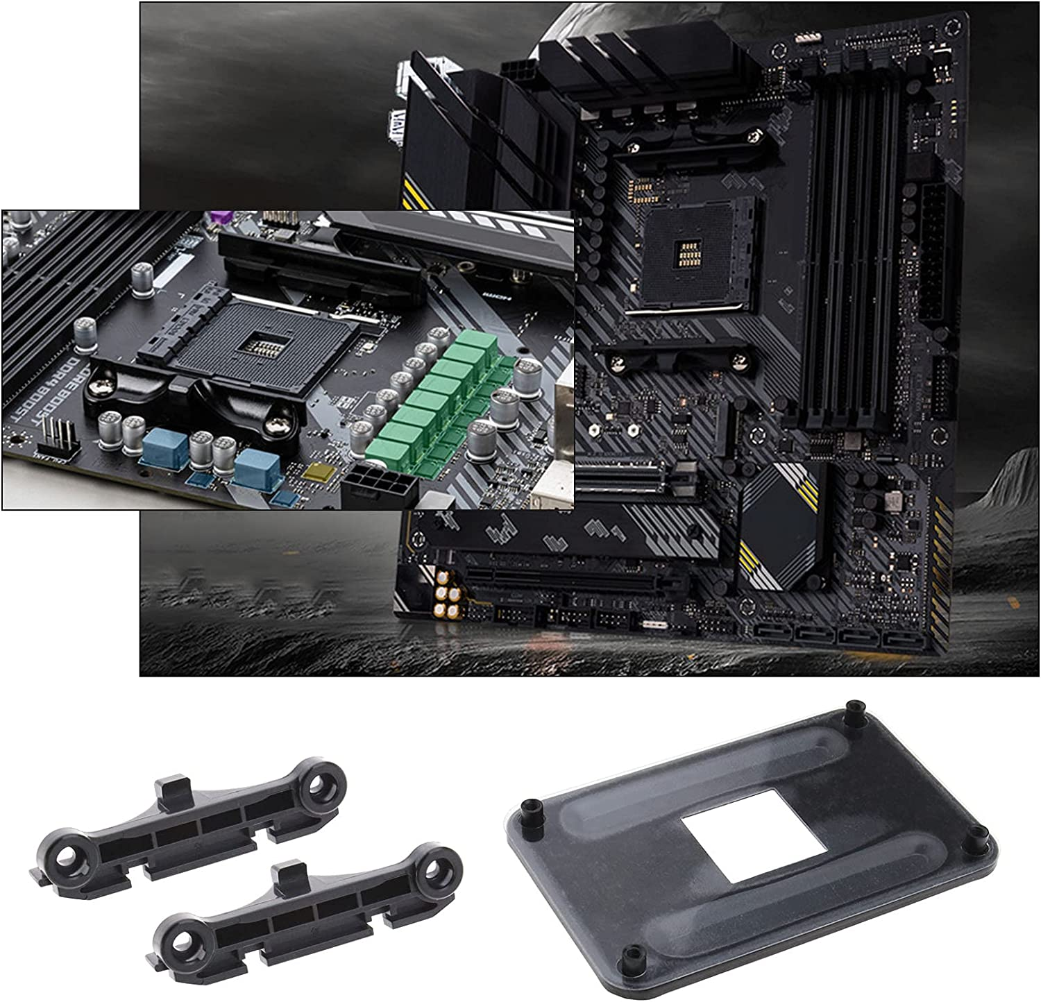 SING F LTD AM4 Backplate CPU Cooler Heatsink Bracket Apply Compatible with AMD B350 X370 A320 X470 image number 4