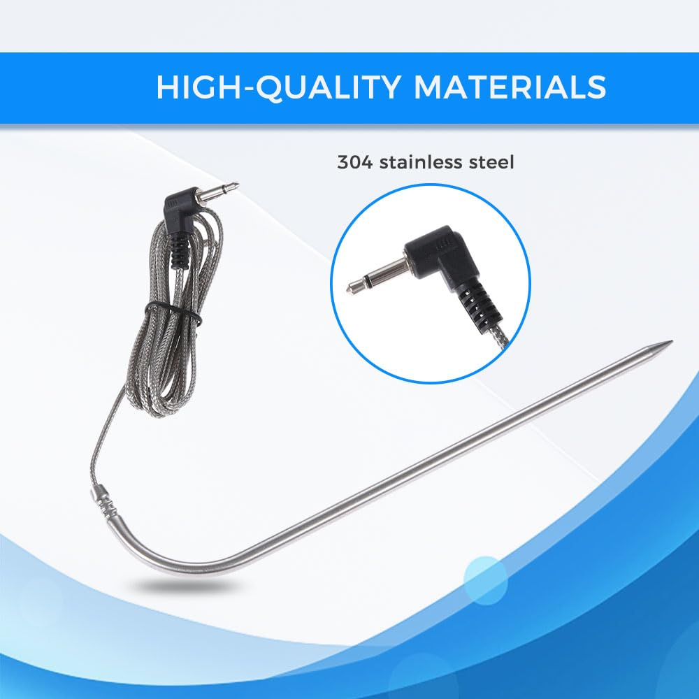 Dophee Meat Thermometer, Upgraded Replacement Temperature Probe Sensor, Compatible with All Pit Boss Wood Pellet Grills, Digital Display image number 5