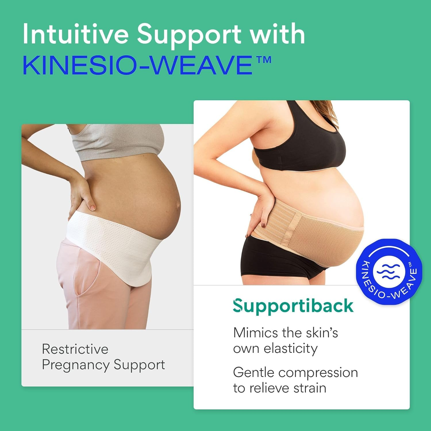 Comfort Therapy Maternity Belt Abdominal Binderback Support for Pregnancy, Post-Pregnancy Soft Stretchy Breathable Material Lifts Supports to Relieve Back, Hip, Pelvic Floor Pain image number 4