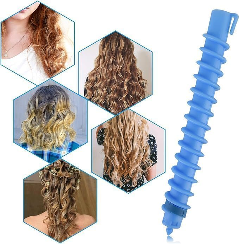 Spiral Hair Perm Rods Plastic,20Pcs Plastic Hairdressing Spiral Hair Perm Rod,Spiral Hair Roller Hair Styling Roller Spiral Rod,Plastic Spiral Hair Perm Rod Spiral Rod Barber Hairdressing Hair Roller