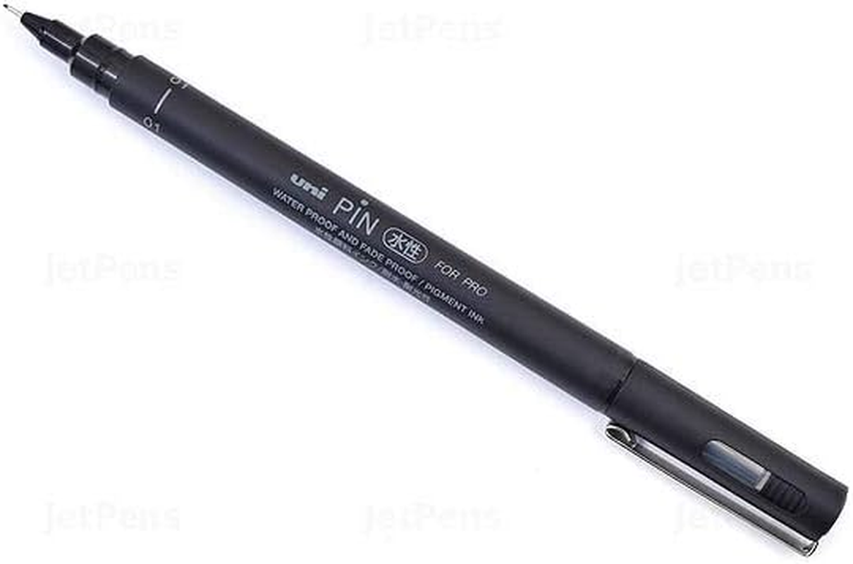 UNI-BALL PIN DRAWING PEN FINELINER ULTRA FINE LINE MARKER 0.3Mm BLACK Ink - [Pack of 3]