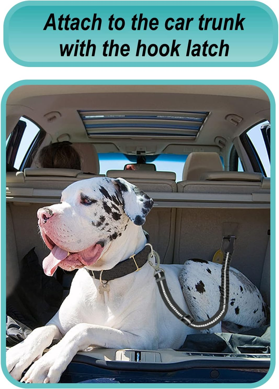 Dog Seat Belt, Universal Safety Harness for Dogs with Improved Carabiner, Adjustable Wiring Harness for Dogs with Anti-Shock Buffer (Lite) image number 3