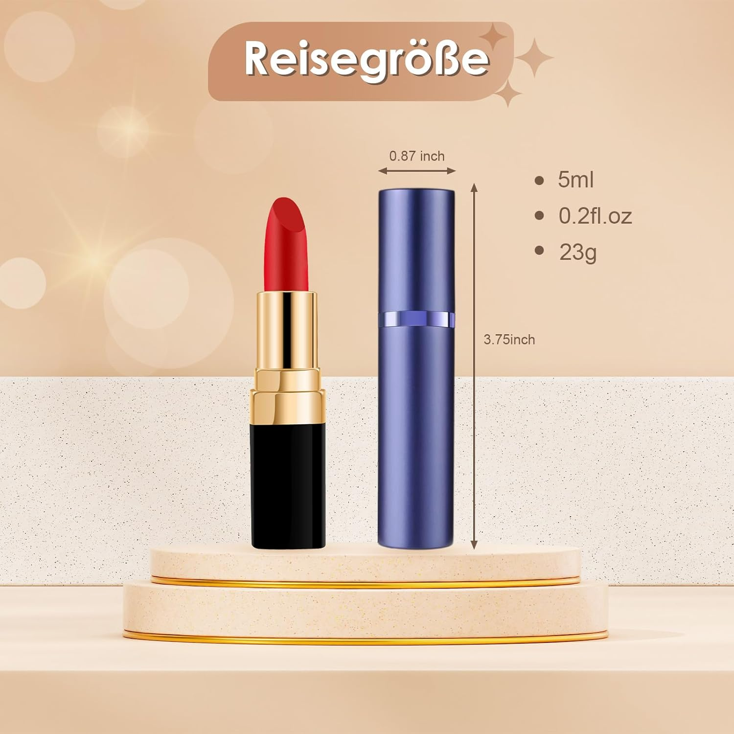 JOOMOKO 5 Ml Perfume Filler Refillable Perfume Atomiser for on the Go Filling Technology without Funnel Empty Perfume Atomiser Spray Bottle for Travel on the Go (Purple) image number 1