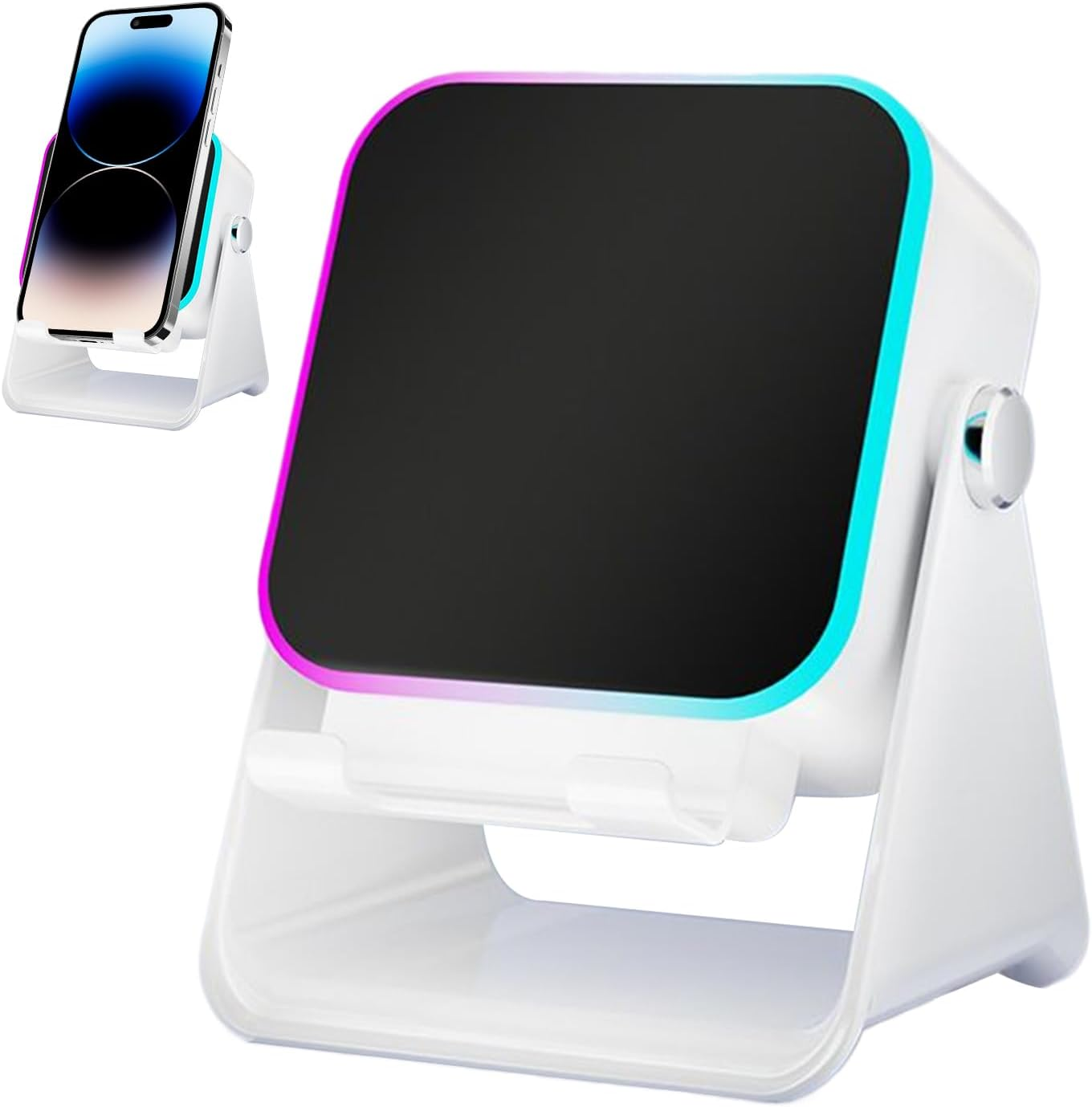 Induction Speaker - Audio Station with Light | 10W Phone Stand Speaker | for Birthday Office Travel Home Men Women Boyfriend Girl