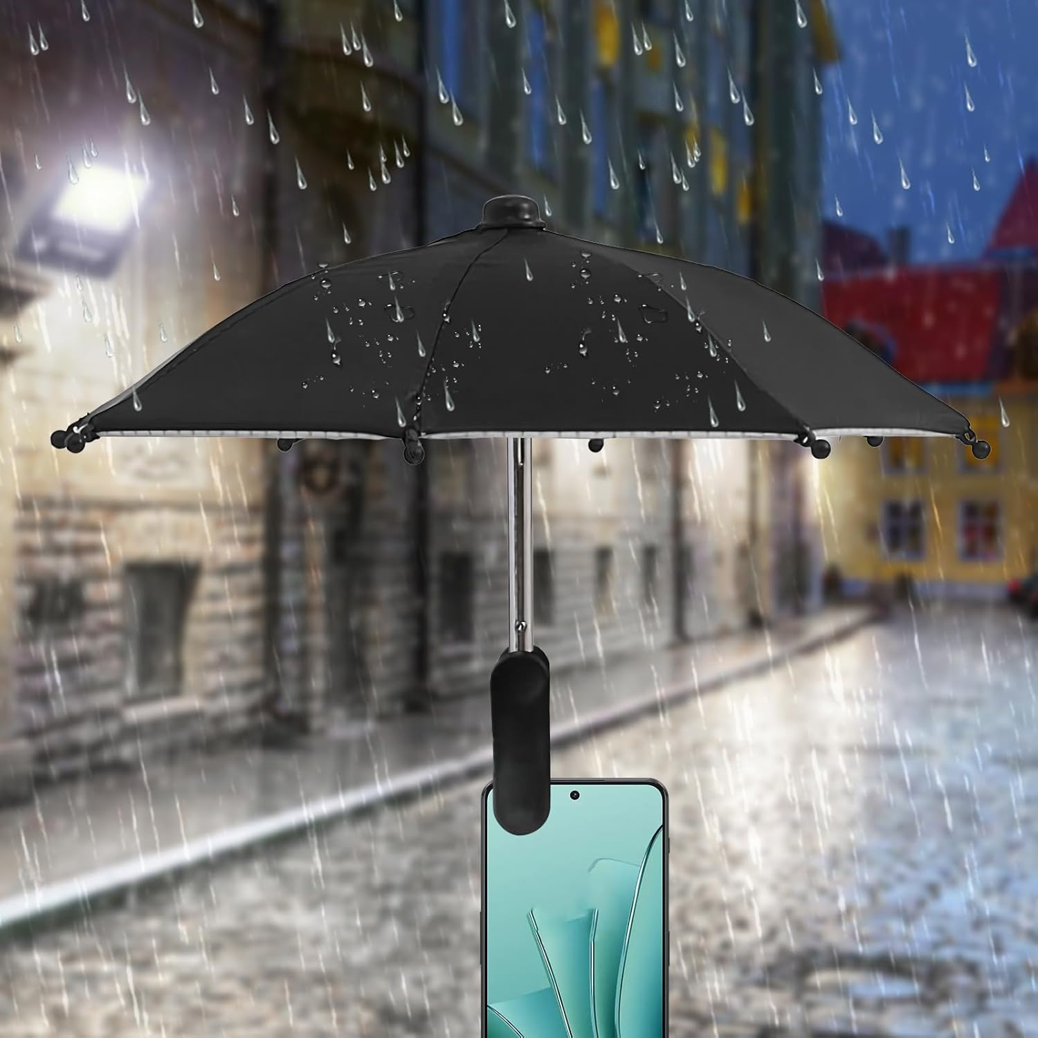 Phone Sun Shade, UV Protection Phone Umbrella with Clip, Angle Adjustable, Anti-Reflective UV Protection Cover for Filming Watching Camping Outdoor image number 5