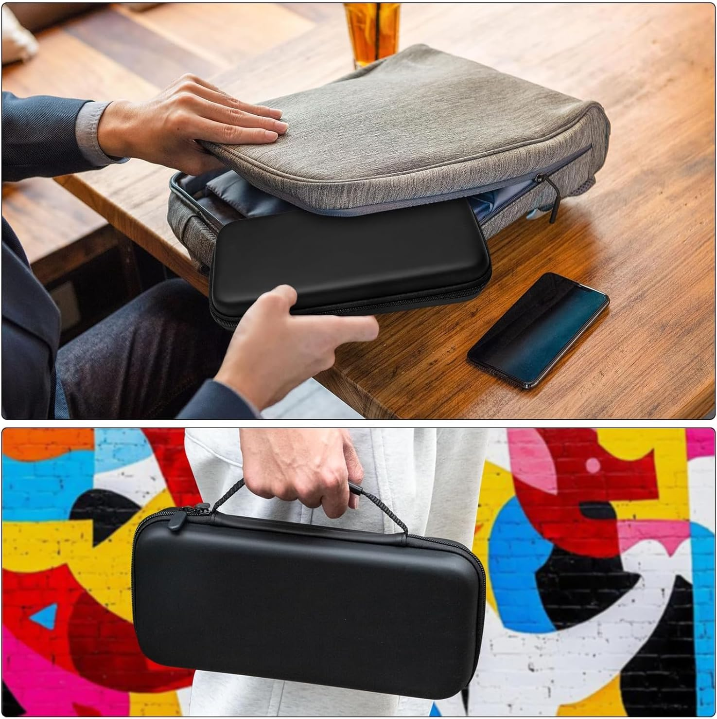 [Longest Durable] Travel Carrying Case for Nintendo Switch 2 2025, Large Volume Accessories Bundle Holder, Hard Protective Cover Estuche Funda, Black image number 4
