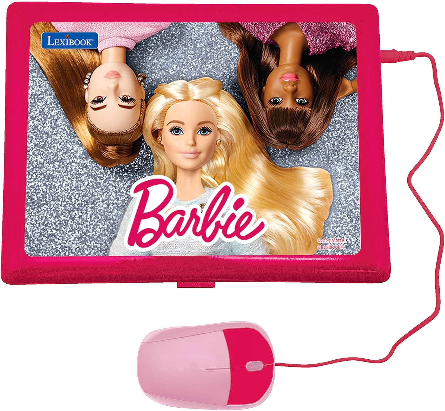 Lexibook Jc598Bbi5 Barbie Learning and Bilingual Laptop in English/Italian - Toy for Kids with 124 Activities for Learning, Playing and Music, Pink image number 2