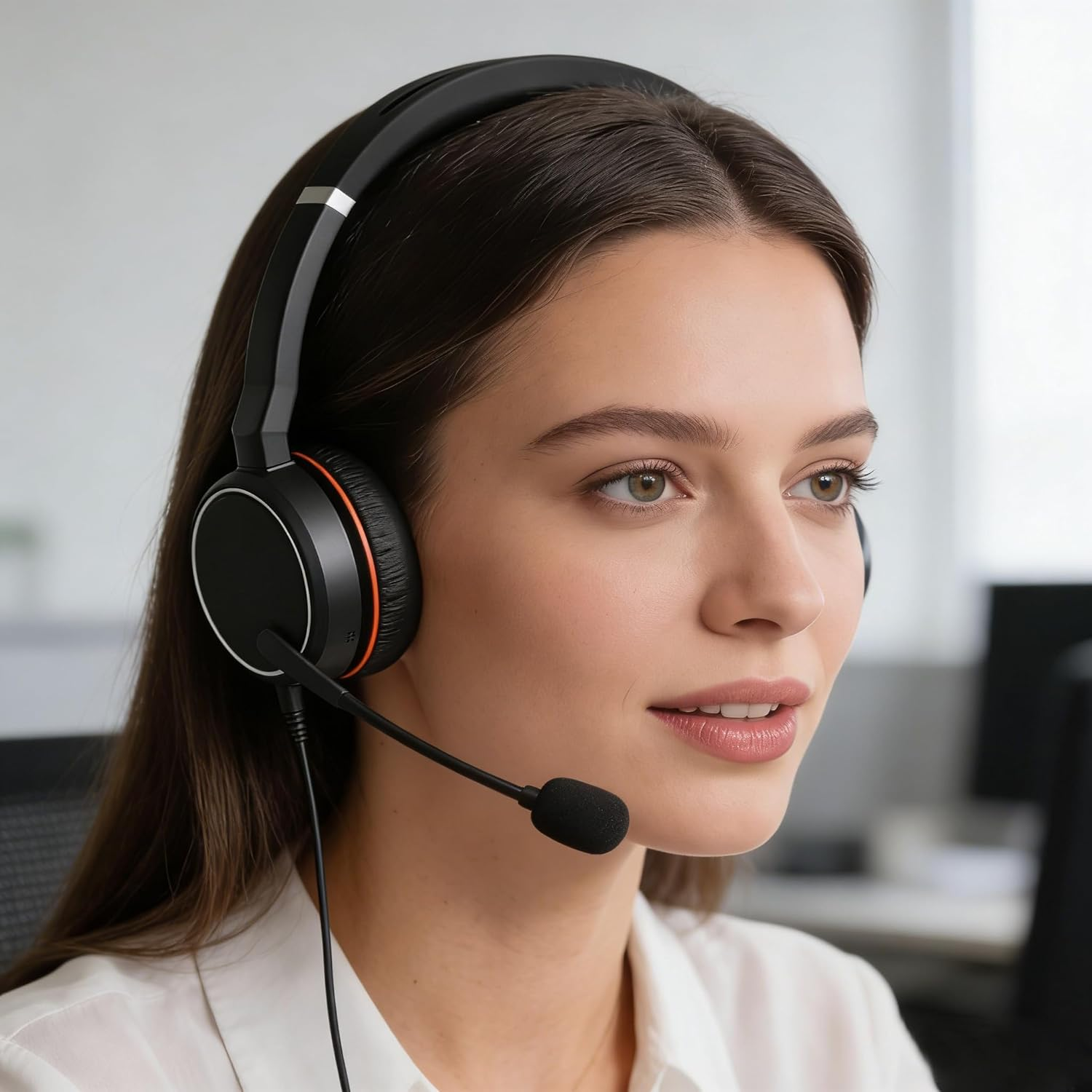 Evolve 75 Ear Pads - Defean Replacement Ear Cushion Foam Cover Compatible with Jabra Evolve 75 75+ 75 UC / 75 MS Headphone/Earpads Contain Plastic Clips image number 3