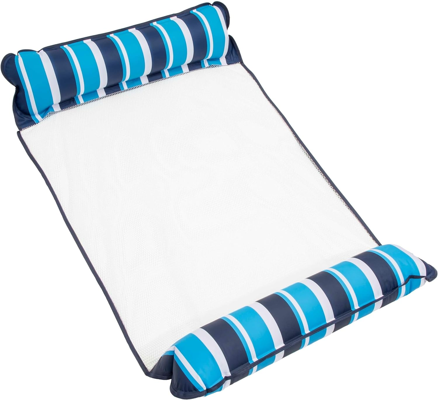 Aqua Original 4-In-1 Monterey Hammock Pool Float & Water Hammock &ndash; Multi-Purpose, Inflatable Pool Floats for Adults &ndash; Patented Thick, Non-Stick PVC Material &ndash; Golden Sunshine