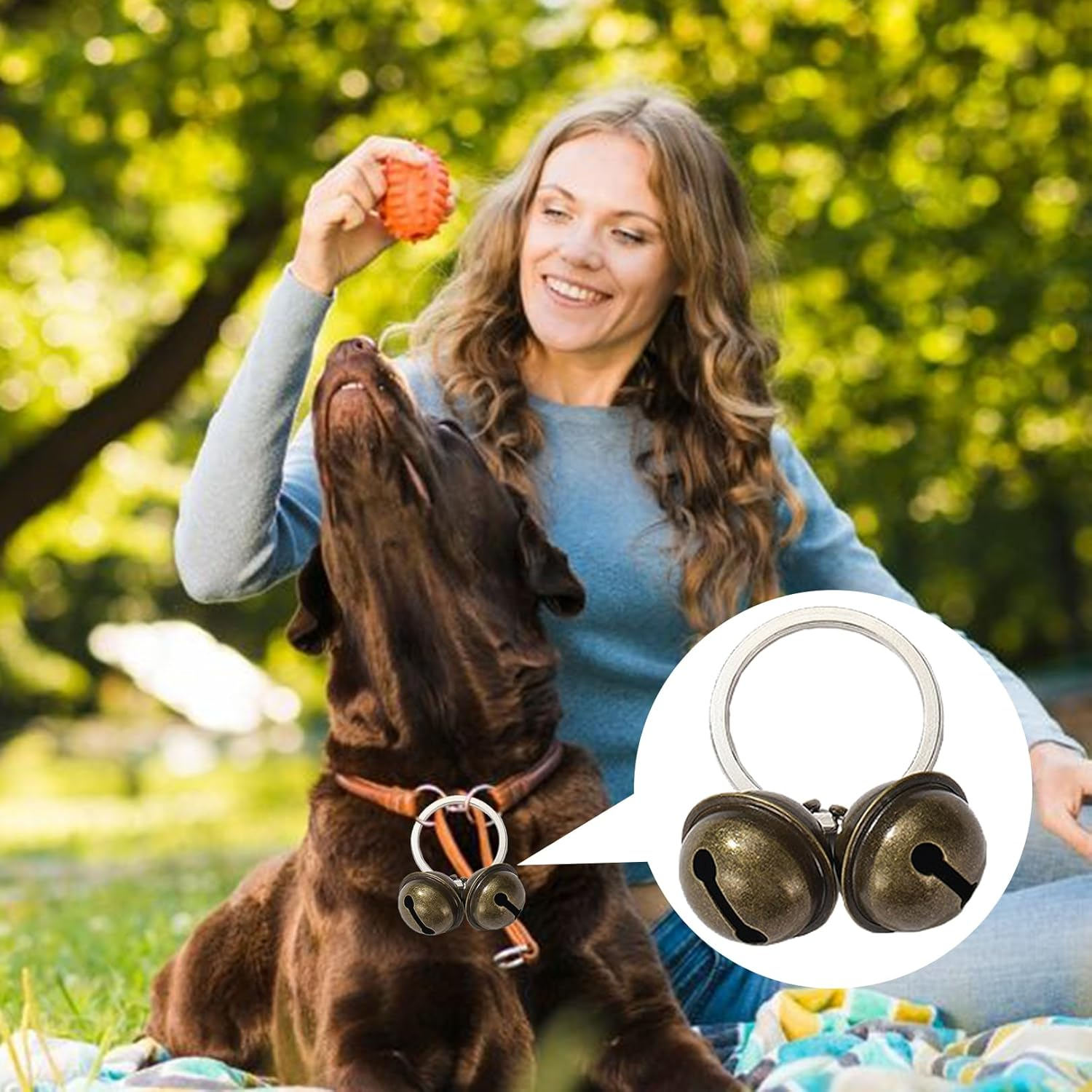 3 Sets of Bells, Bells, Loud Cats Dog Bells, Pet Tracker Bells, Dog Bells, Collar, Dog Collar Bells, for Collar Tracker, Pets, Bells, Collar, Pendant Bells Training image number 6