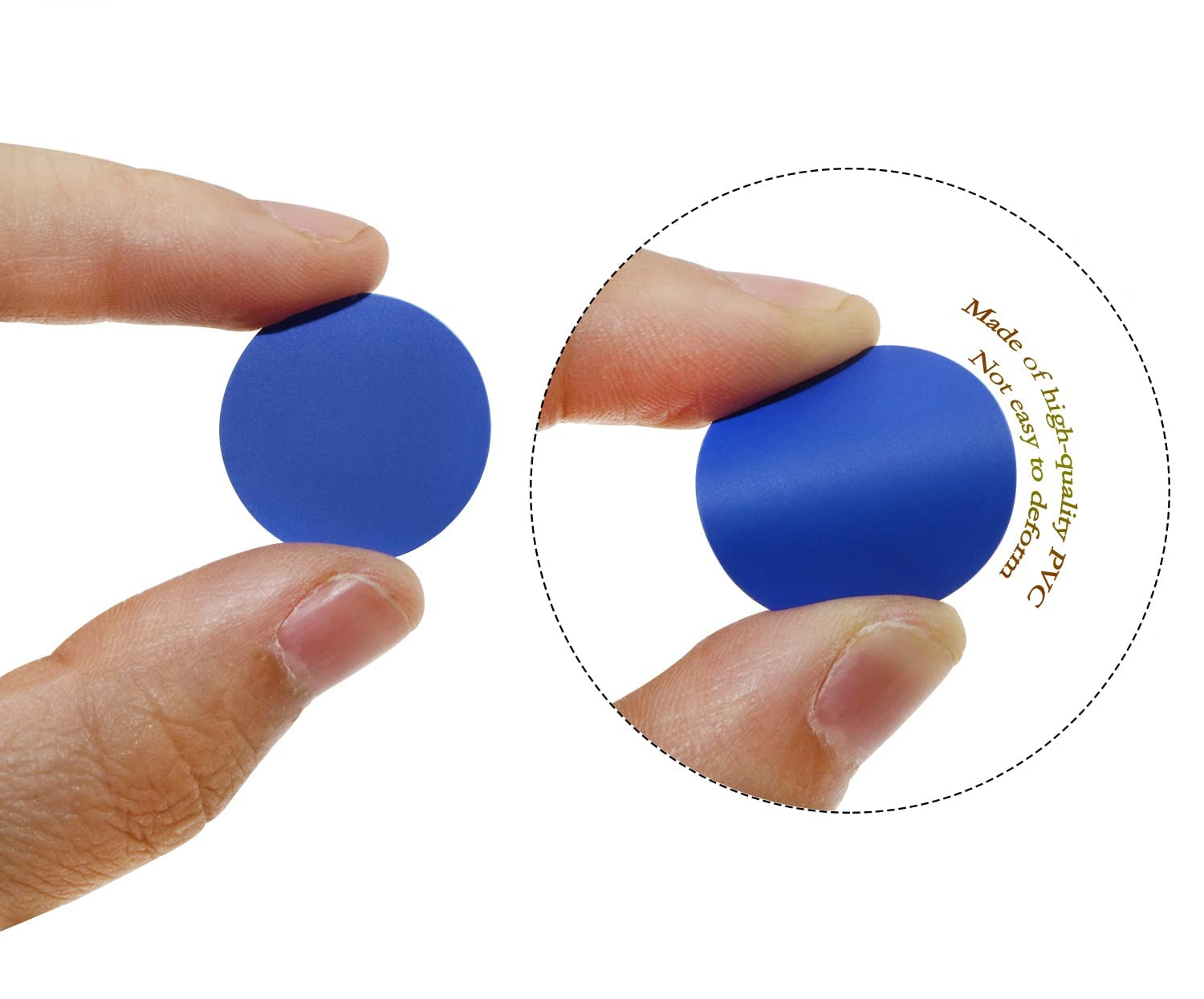 Mini Skater 1 Sheet/54Pcs 0.83Inch Self-Adhesive Screw Cap Stickers, PVC Screw Cover Caps, Dust-Proof Screw Hole Cover Stickers, for Wall, Wooden Furniture Cabinet, Desk Screws (Dark Blue)