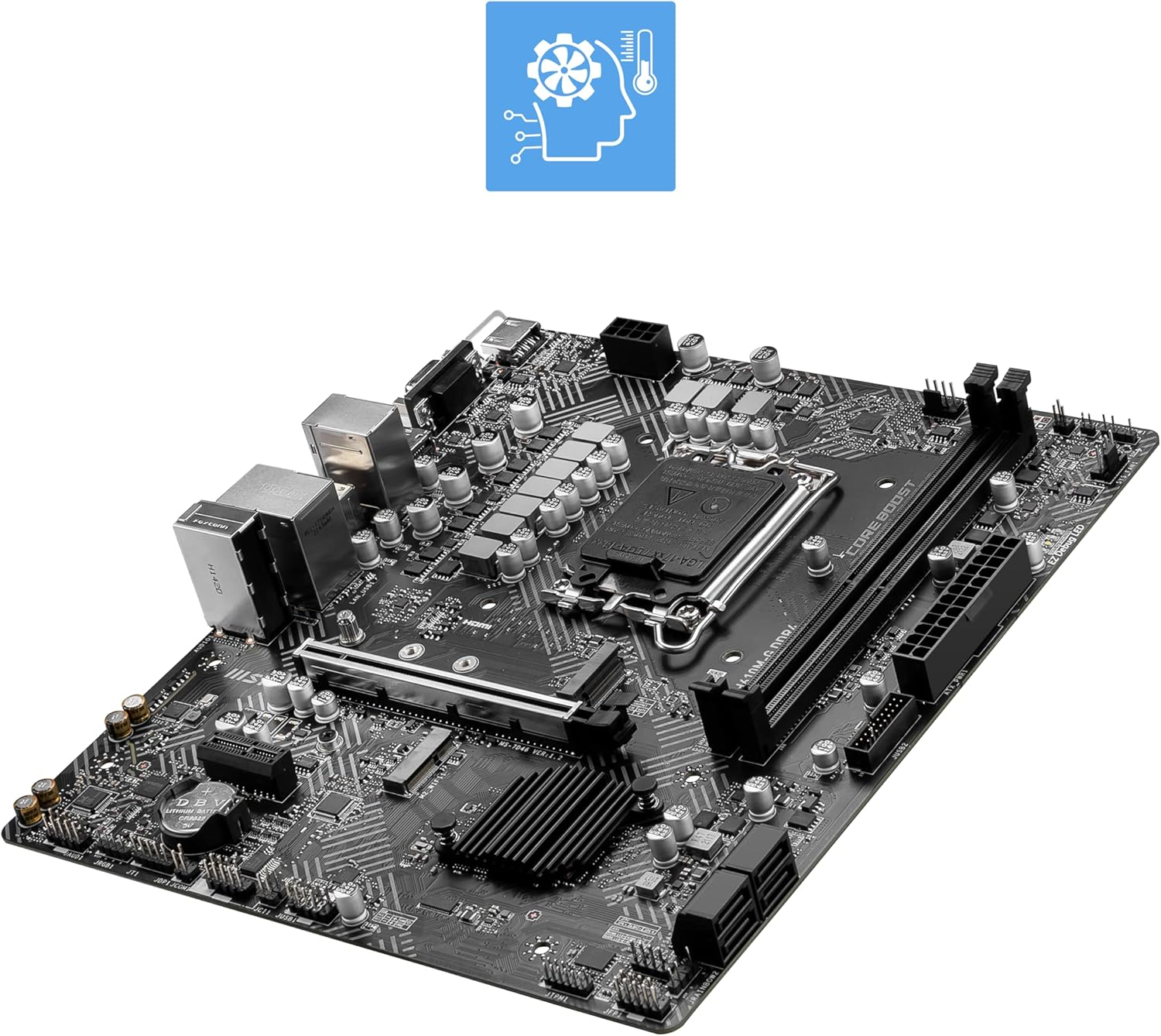 MSI S1700 Microatx PRO H610M-G DDR4 Motherboard image number 4