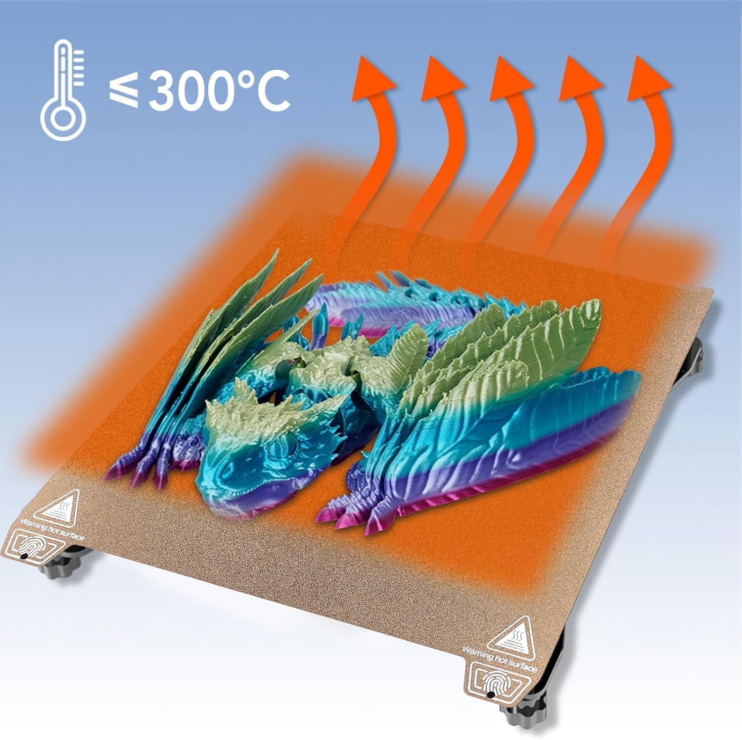 3D Printer Build Plate, Double Sided PEI Coating PET Carbon Fiber Print Bed, 235X235Mm 3D Printing Platform for Ender 3 S1, S1 Pro, V3, V3 SE, V3 KE, K1,High Temperature image number 3