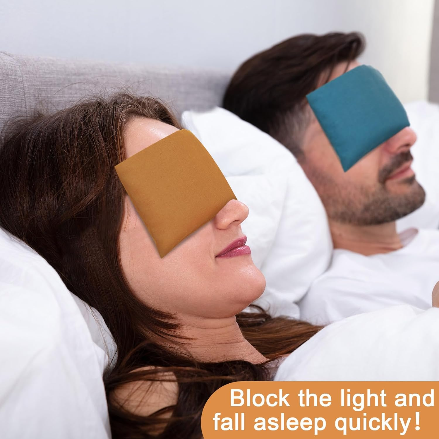 Smoothnovelty 6 Pack Washable Cotton Eye Pillow Case Removable Unscented Zippered Eye Pillow Cover 9.06 X 4.53 Inches for Yoga Relaxation Sleeping Meditation Spa Migraine Relief Massage Accessories image number 4