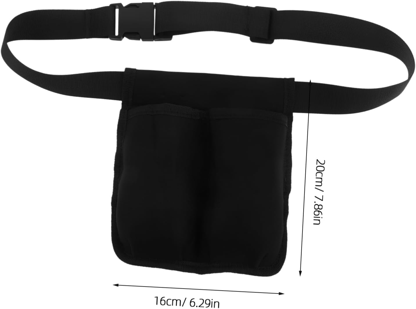 OSOLADY Essential Oil Holder Organizer Dual Pocket Adjustable Belt Waist Bag for Massage Therapists Home Travel Use image number 1