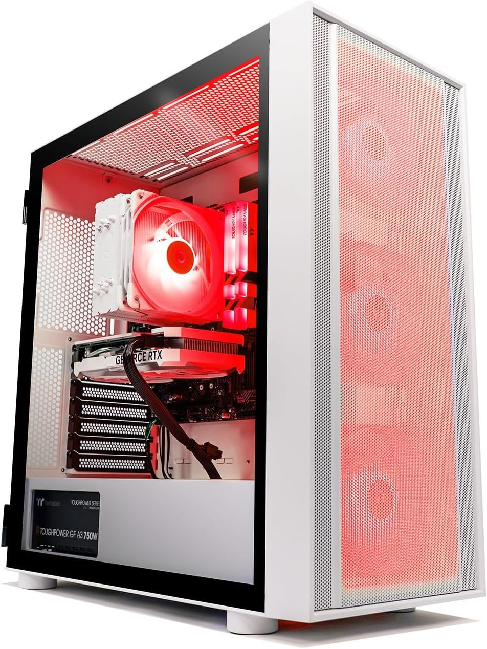 Thermaltake Computer System Infinity V2 Snow Edition - AMD 5500/ RTX 4060/ B550 Wifi/ 16GB RGB RAM/ H570 ARGB Snow image number 2