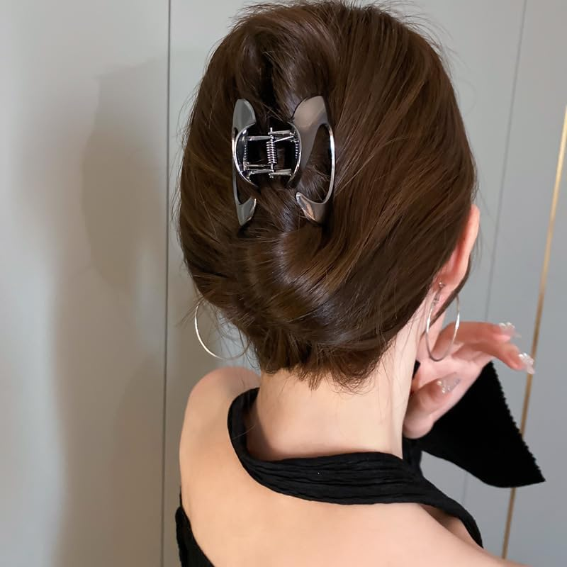 Hair Clips Hair Accessories for Women Girls Elegant Silver Hair Clips Hair Pins Fashion Styling Accessories for Party Wedding Daily (Fumosog) image number 2