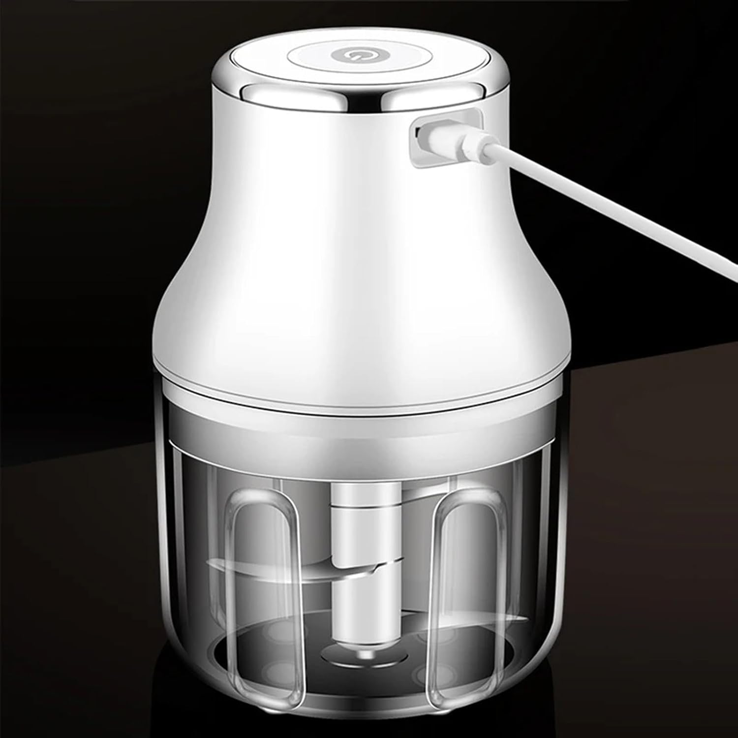 Electric Mini Garlic Chopper, Mini Chopper Food Processor, Garlic Mincer,Fusible Volume Iron-On Fleece | 15M X 90Cm (250Ml) -5 image number 1