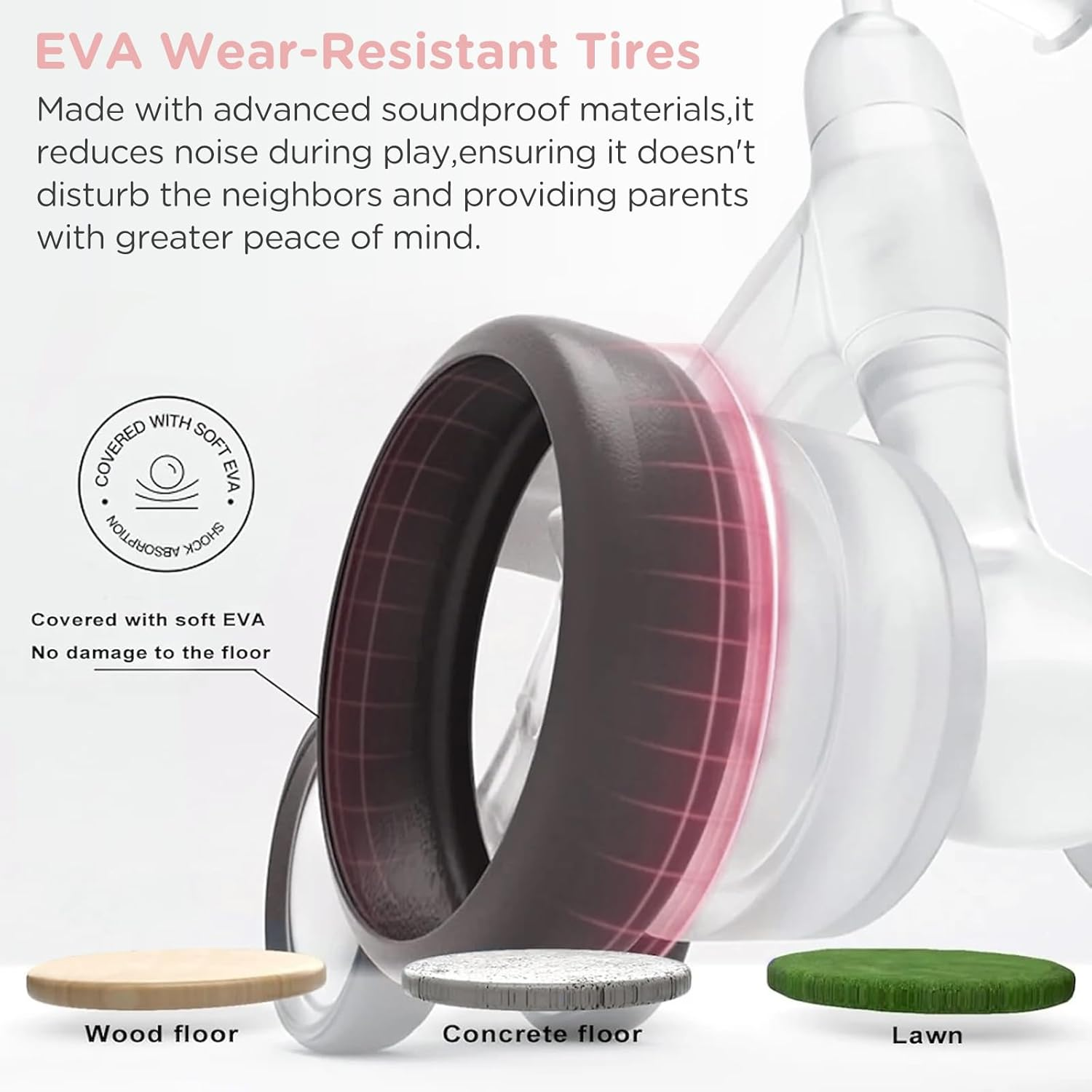 Baby Walker Balance Bike Ages 10-36 Month Kids' Balance Bikes for 1 Year Old Boys & Girls Pre-School First Bike with 4 Wheels No Pedal Riding Toddler Toys 2 Year Old Birthday Gifts - Green image number 7