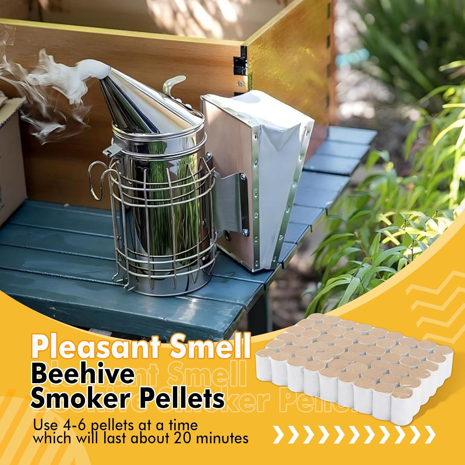 BEECASTLE 54 Pcs/Lot Bee Hive Smoker Pellet image number 1