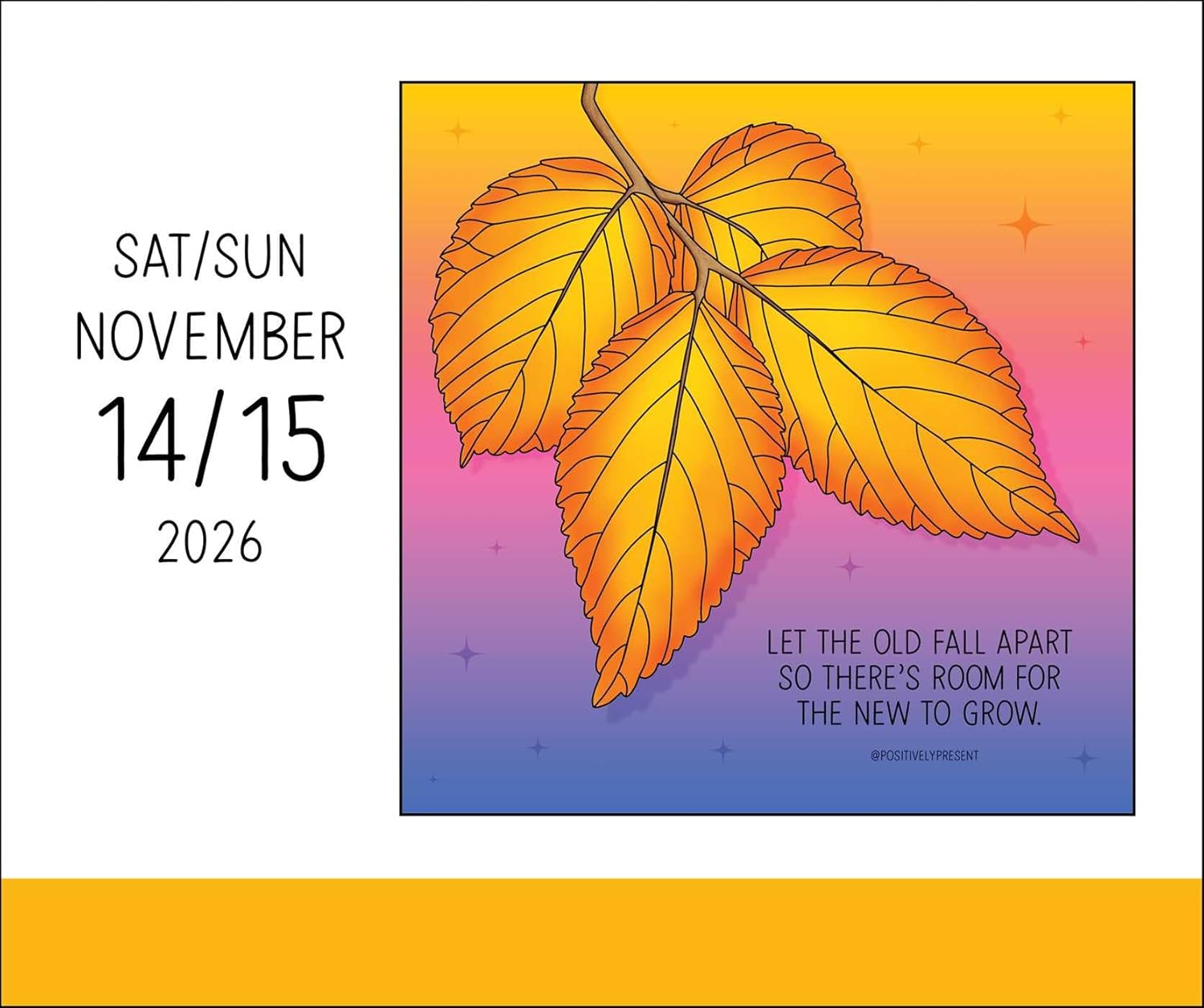 Positively Present 2026 Day to Day Desk Calendar Ready for It - Mindful Living image number 4