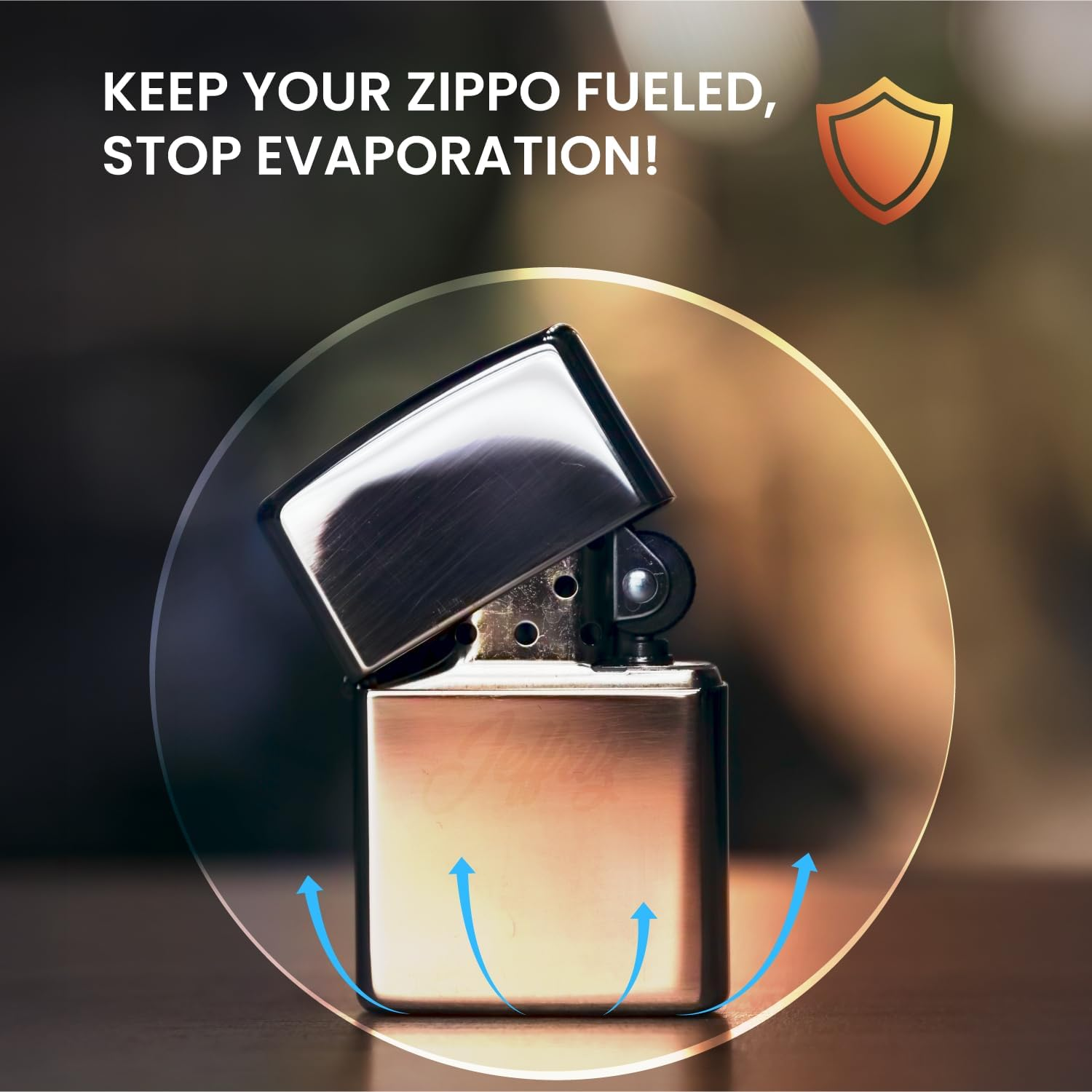 Lighter Gasket Seal Insert Compatible with Zippo | Heavy-Duty Metal Alloy Anti-Evaporation Cap | Jeffriz Cotton Rubber Replacement Repair Kit for Refillable Fuel Fluid &ndash; Silver Custom Gift Accessory image number 3