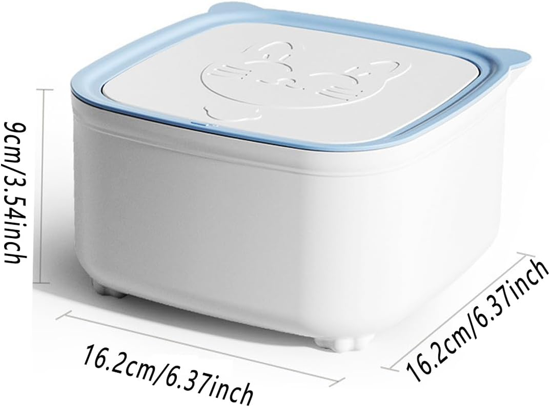 AIMALL 1Pc Cat Trash Can with Flip Cover Deodorant Basin Garbage Bag Small Pet Picking Bag with Lid for Sand, Cat Feces, and Dog Waste, Compact Design, 6.37 X 6.37 X 3.54In image number 4