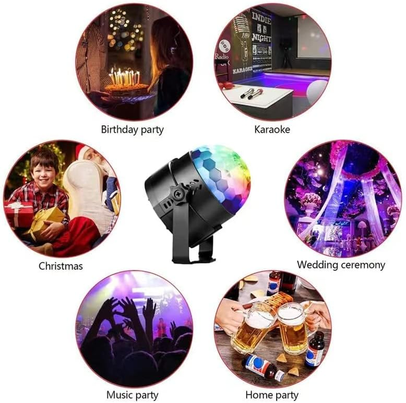 CTDZLED Disco Light with Remote Control Party Lights, Disco Ball Strobe Lamp 7 Modes Stage Light for Home Room Dance Parties Birthday Karaoke Halloween Christmas Wedding Show Club Decorations image number 1