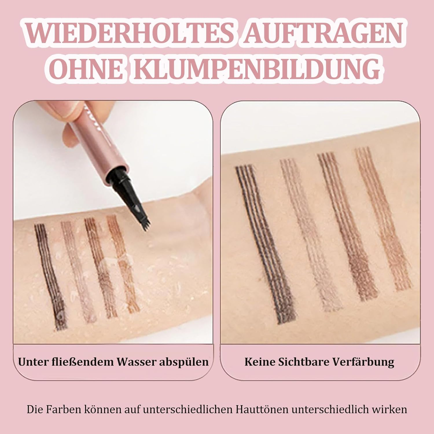 3D Waterproof Microblading Eyebrow Pencil with 4 Micro Fork Tips, Long-Lasting & Waterproof Brow Pencil Creates Effortless Natural Looking Brows (Natural Brown, 1 Piece) image number 3