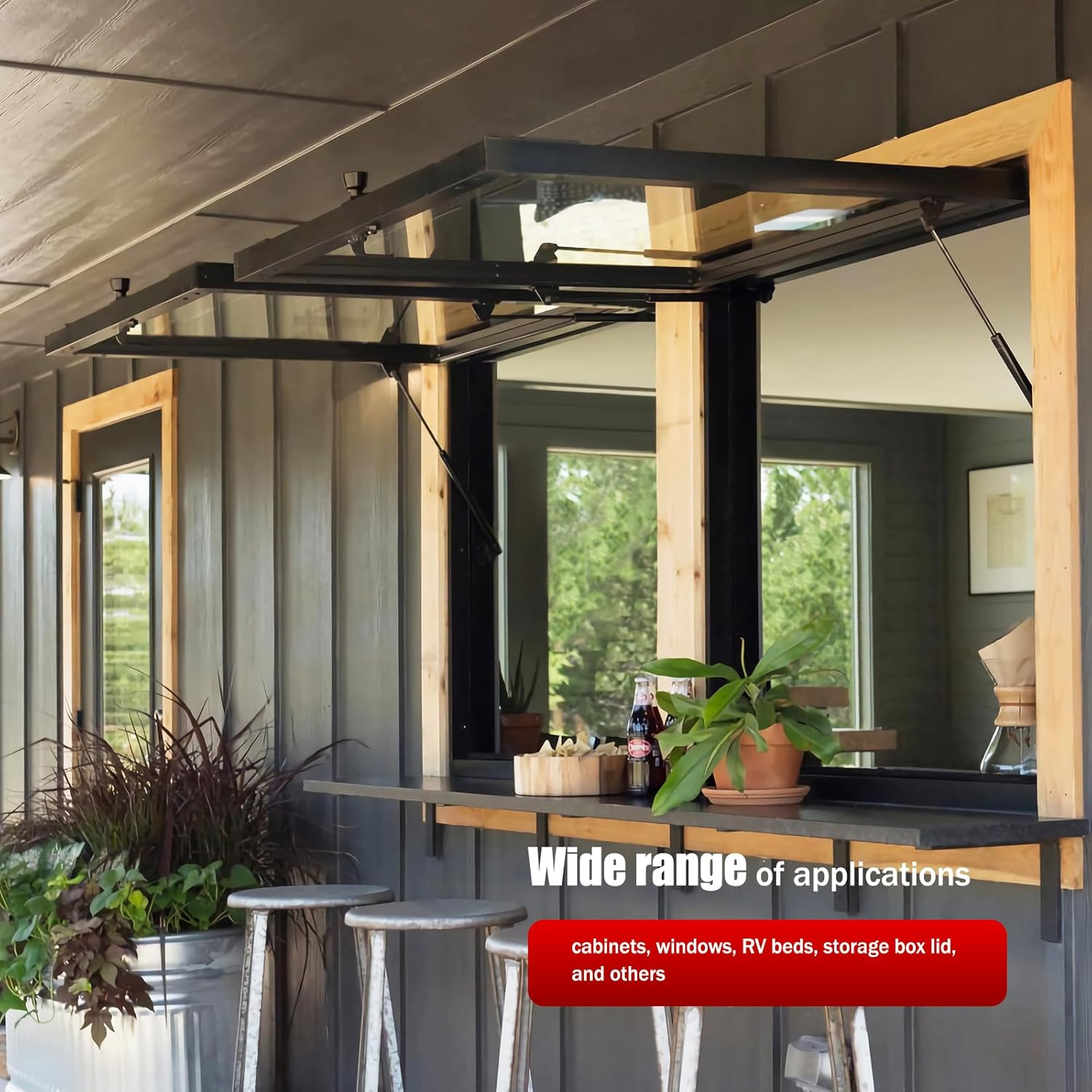 Vepagoo 10MM Gas Spring Lift Strut Bracket Ball Stud Black Mounting Bracket for Lift Support Prop, Pack of 4 image number 2