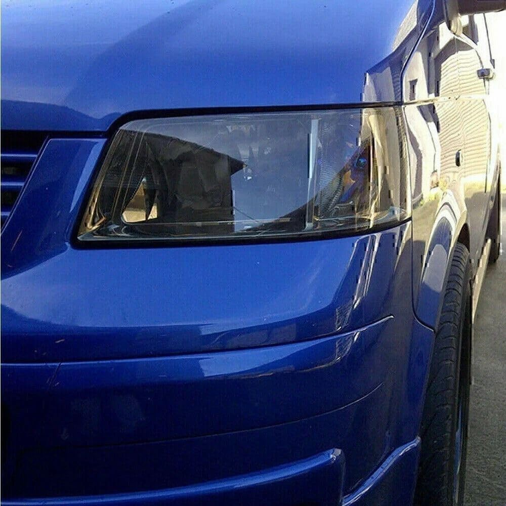 Self-Adhesive Car Headlight Tint Film, PVC, 180Cm X 40Cm, Dark Black, Light Black, Matt Black (Light Black)