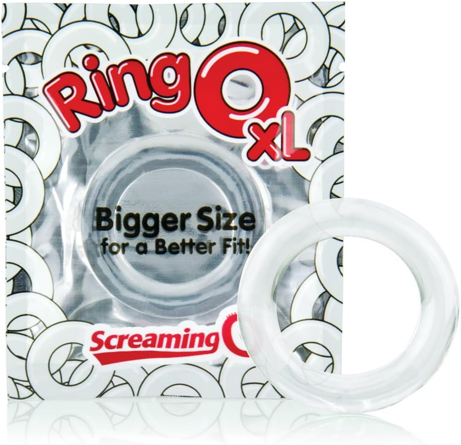 Screaming O Ringo Super-Stretchy Ring, Clear image number 4