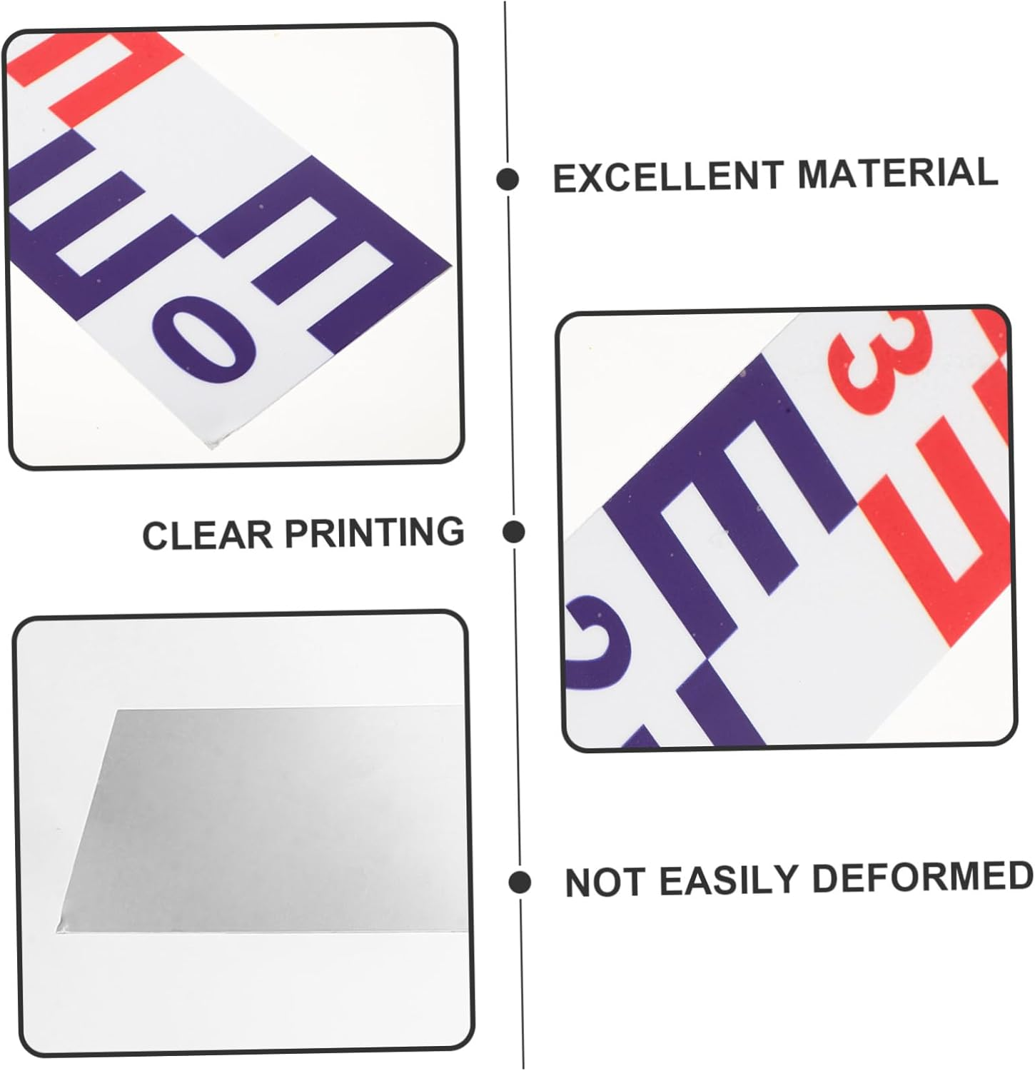 Toyvian Reflective Water Level Measuring Sticker Corrosion-Resistant Pool Depth Indicator Self-Adhesive Aluminum Panel for Accurate Night Visibility image number 5