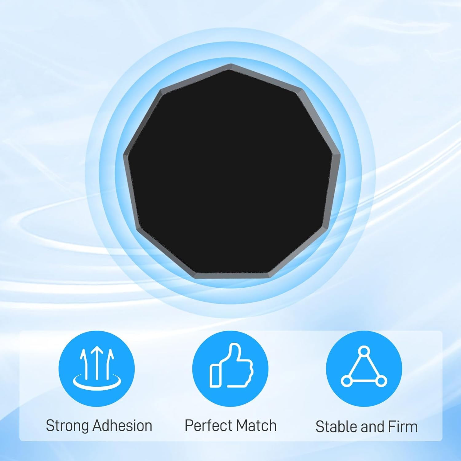 4 Pcs Adhesive Metal Piece Replacement Compatible with Garmin Low-Profile Magnetic Mount, Compatible with Dash Cam Mount 45/46/47/55/56/57/65W/66W/67W/Tandem/Speak plus (Not Include Mount) image number 2