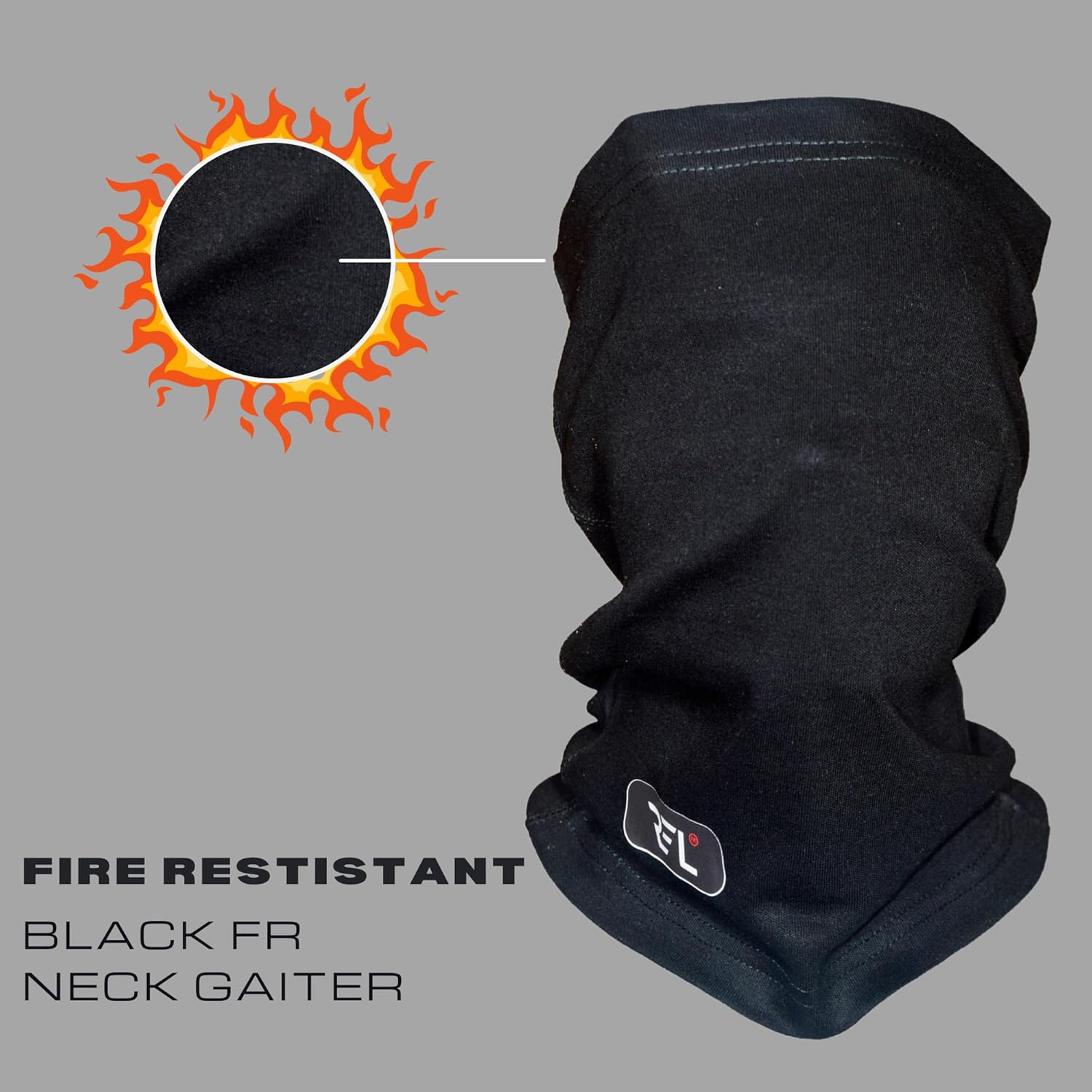 Regal Enterprises LLC Pack of 2 Fire-Resistant Neck Gaiters &ndash; Black & Navy Blue | FR Flame-Retardant Face & Neck Cover for Safety & Comfort image number 5