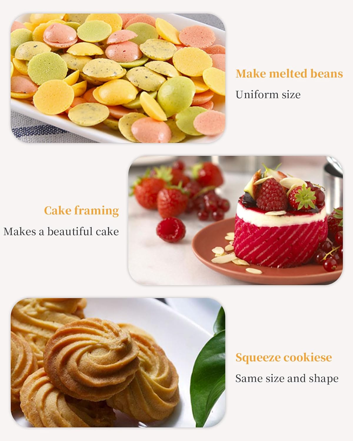 Cloth Icing Piping Bags Cake Decoration Bags Cloth Spray Bags Dessert Decoration Set 3 Sizes image number 1