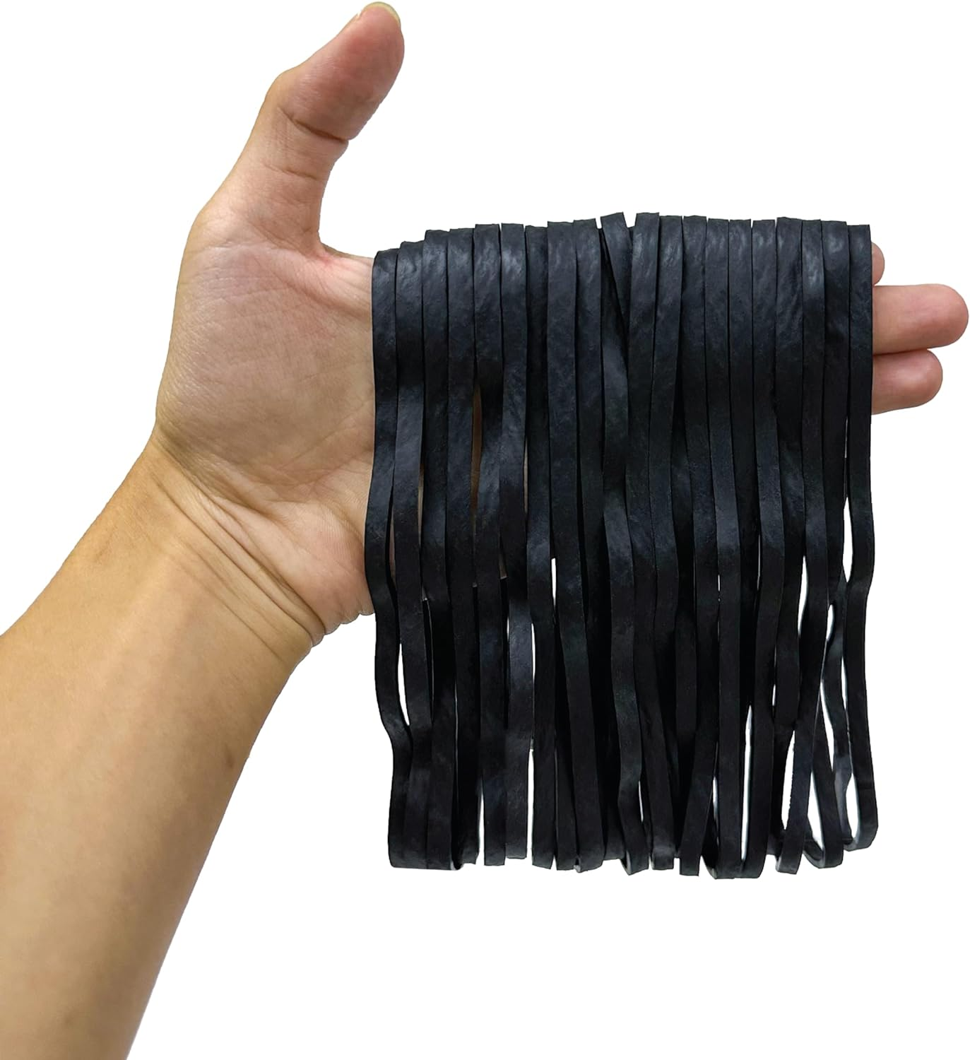 Yosogo 30 Pieces Rubber Band Extra Large and Thick 8 Inch - Black Color Multipurpose Heavy Duty Elastic Biodegradable Natural Rubber Bands image number 4