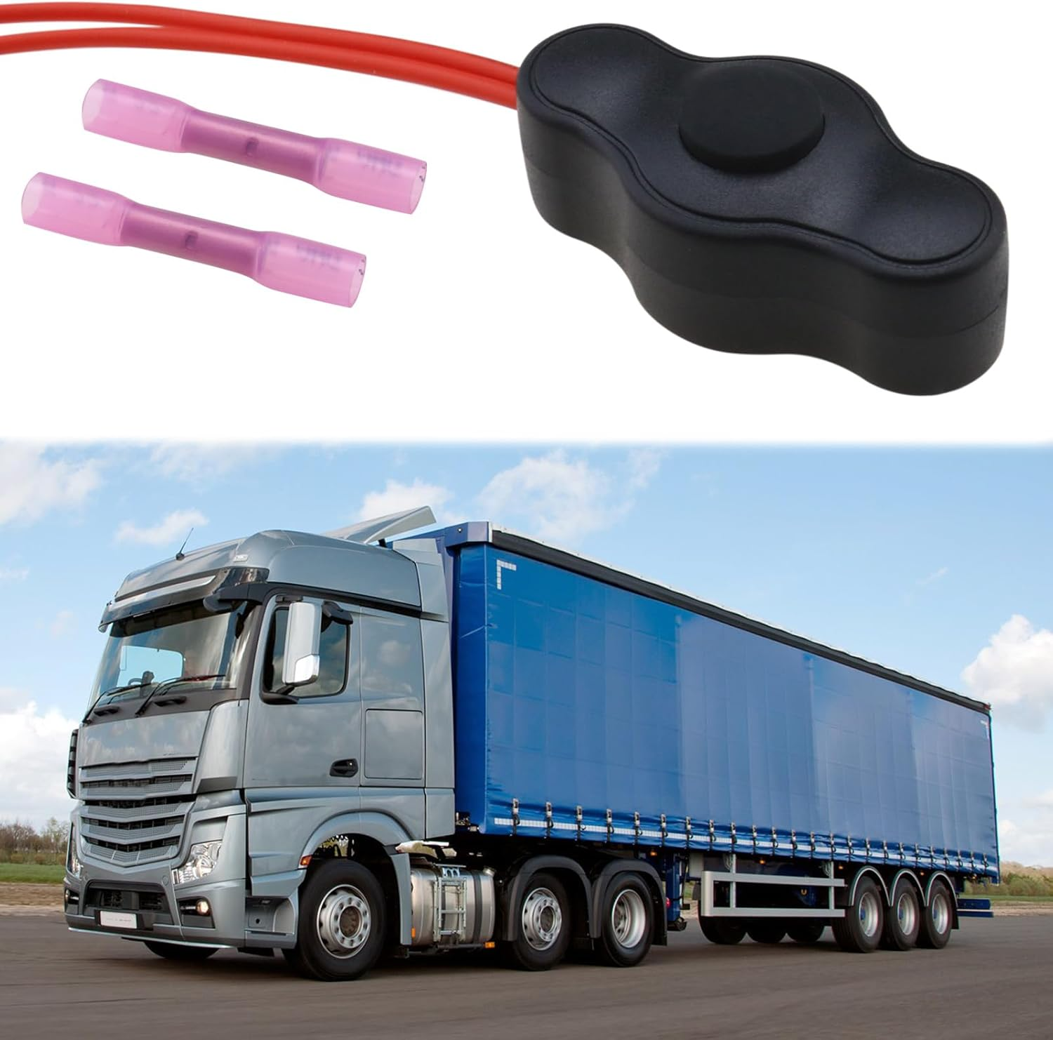 SING F LTD 1 Set Waterproof Push-Button Switch Kit 12V On-Off Switch with Quick Connector for LED Accent Lighting on Motorcycles Cars Trucks Atvs Golf Carts