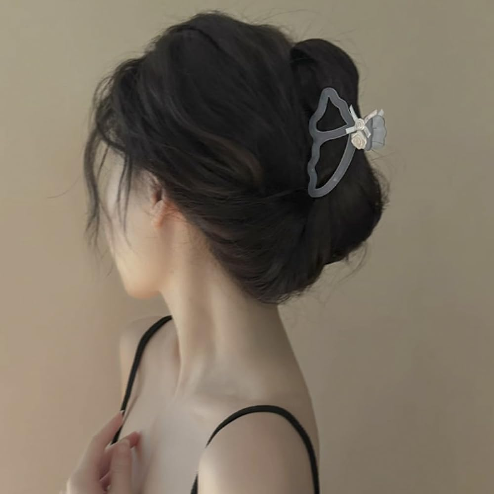 3Pcs Butterfly Hair Clips, Flowers Hair Clips, Women Hair Accessories image number 6