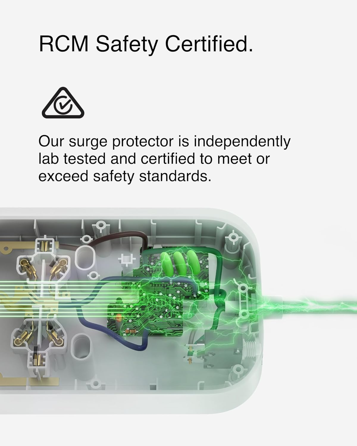 Belkin Connect 8-Outlet Surge Protector with Dual USB-C 30W, Dual USB-C Ports, 2M Power Cord, RCM Safety Certified - SRB004AU2M image number 3