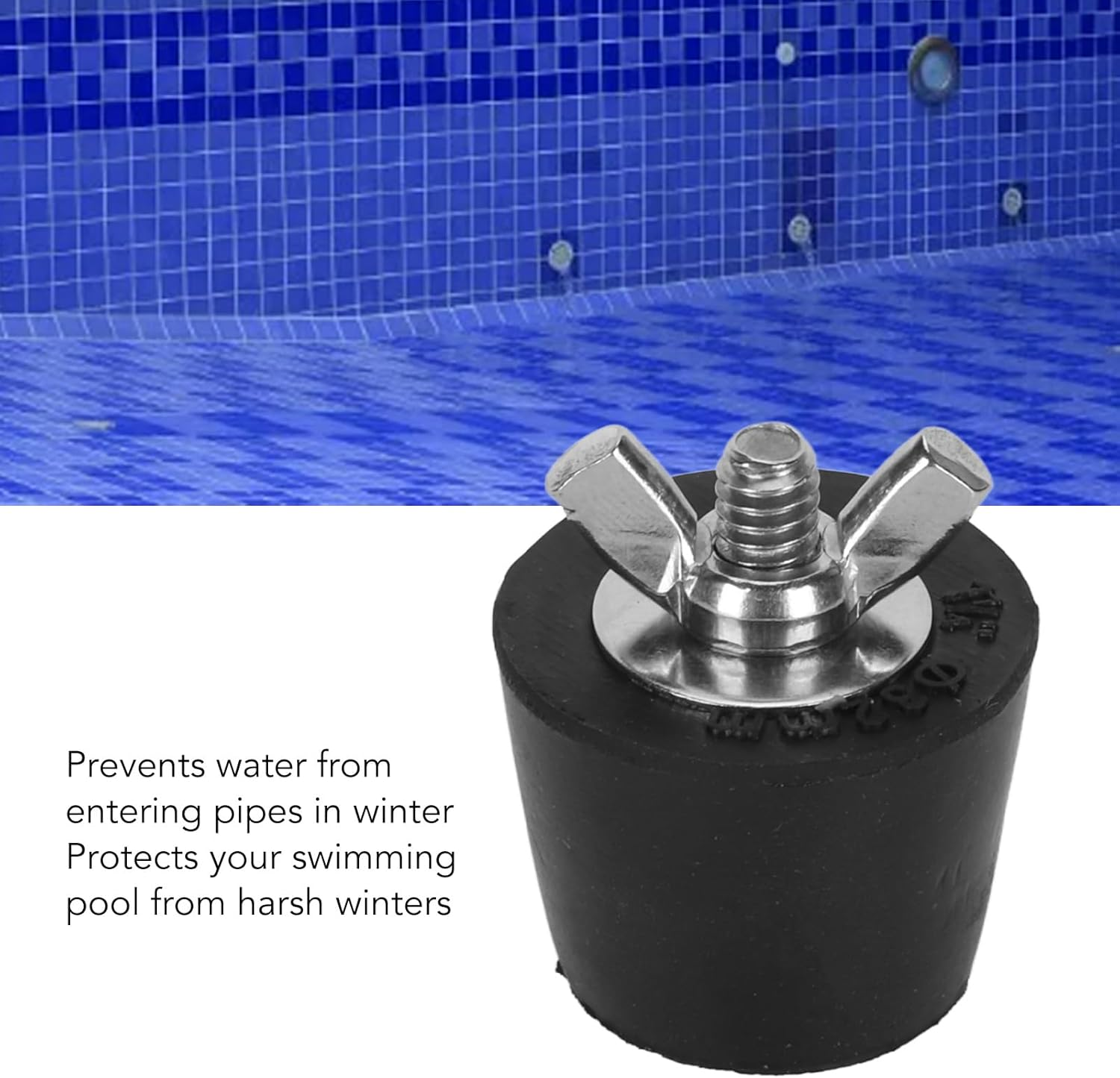 TOPINCN 2Pcs Pool Winterizing Plug, Pool Expanding Pipe Plug Rubber Stainless Steel Winterizing, Testing Fittings for Equipment Maintenance (32Mm) image number 4