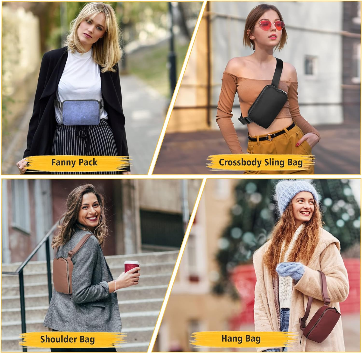 ZOMAKE Fanny Pack for Men and Women, Slim Belt Bag Water Resistant Waist Bag Pack for Travel Hiking Running Cycling Outdoor Sports image number 4