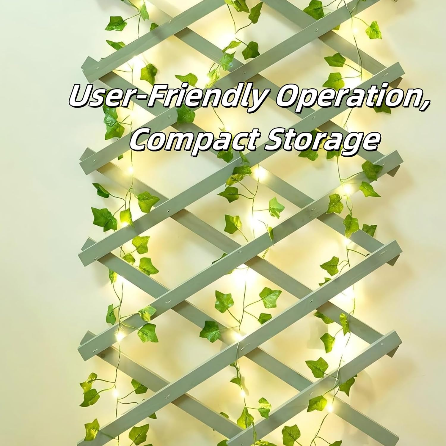 Luojinluoda 5M 50LED Leaf String Lights,Vine Lights, Battery Powered Green Leaf Garland Maple Fairy Lights for Indoor Outdoor Decor, Gardens, Weddings, Home Enhancement image number 5