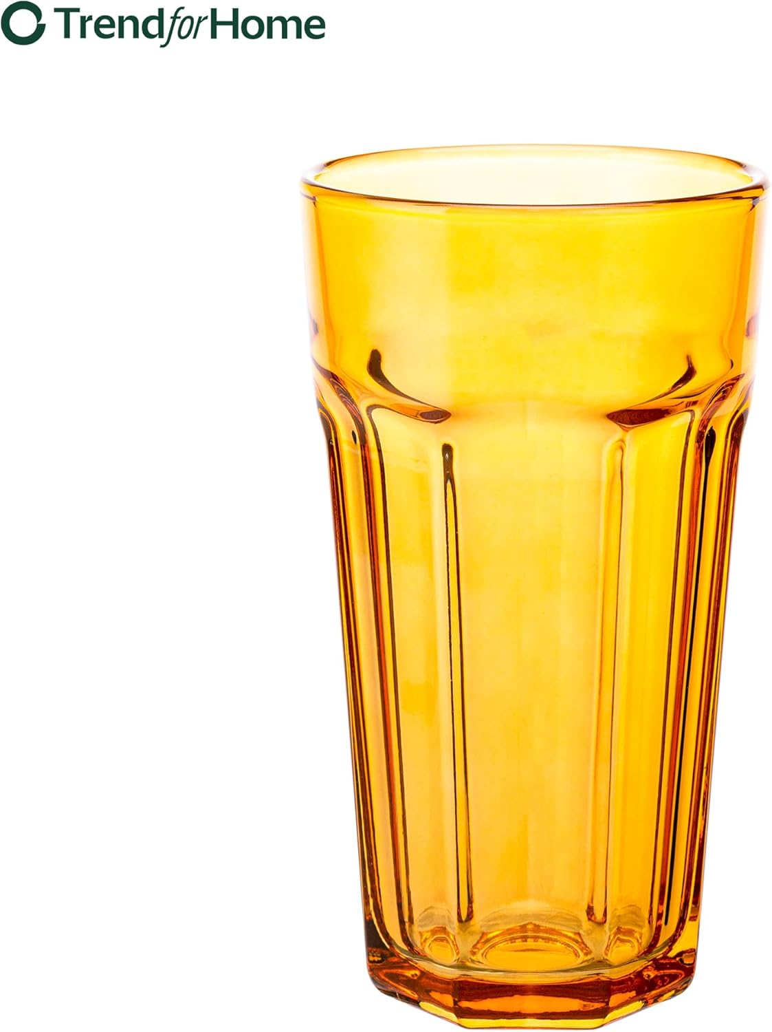 TREND for HOME -Gigi Rainbow Blast Mix Large Drinking Glasses 700 Ml Cocktail Glasses Set of 6 Iced Coffee Glasses Large Long Drink Glasses XXL Colourful Glasses Lemonade Glasses Juice Glasses