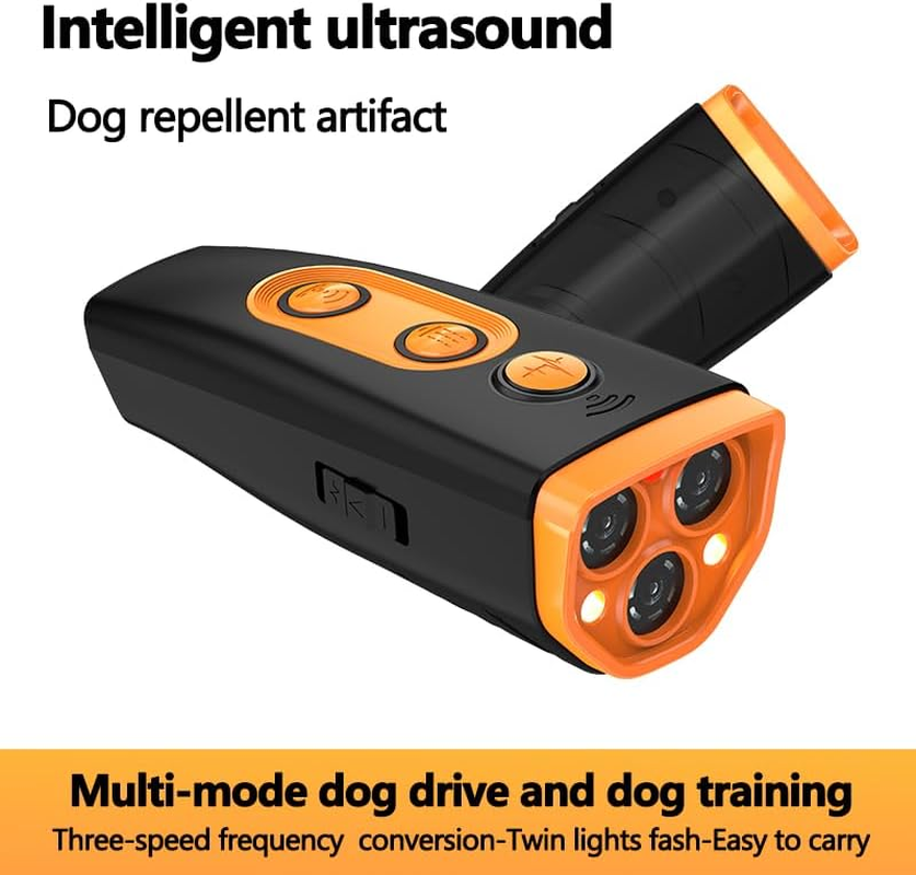 Dog Bark Deterrent Device，Anti-Barking Device for Dogs up to 50Ft，Long Range Rechargeable Barking Silencer Dog Whistle Stops Bad Behavior Training Tool Indoor & Outdoor image number 1